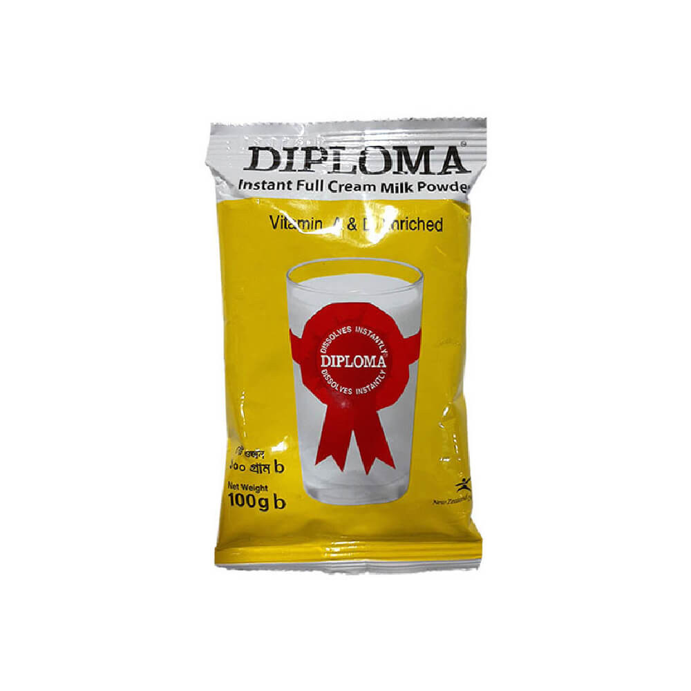 Diploma Full Cream Milk Powder (Poly) - 100 gm