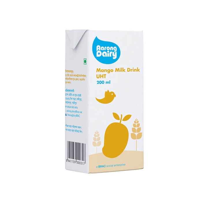 Aarong Dairy Milk Drinks UHT Mango - 200 ml