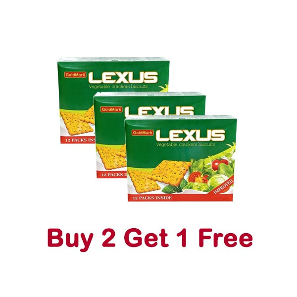 GoldMark Lexus Biscuits - 216 gm (Buy 2 Get 1 Free)