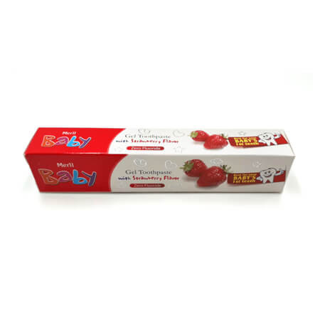 Meril Baby Jel Toothpaste Strawberry - 45 gm