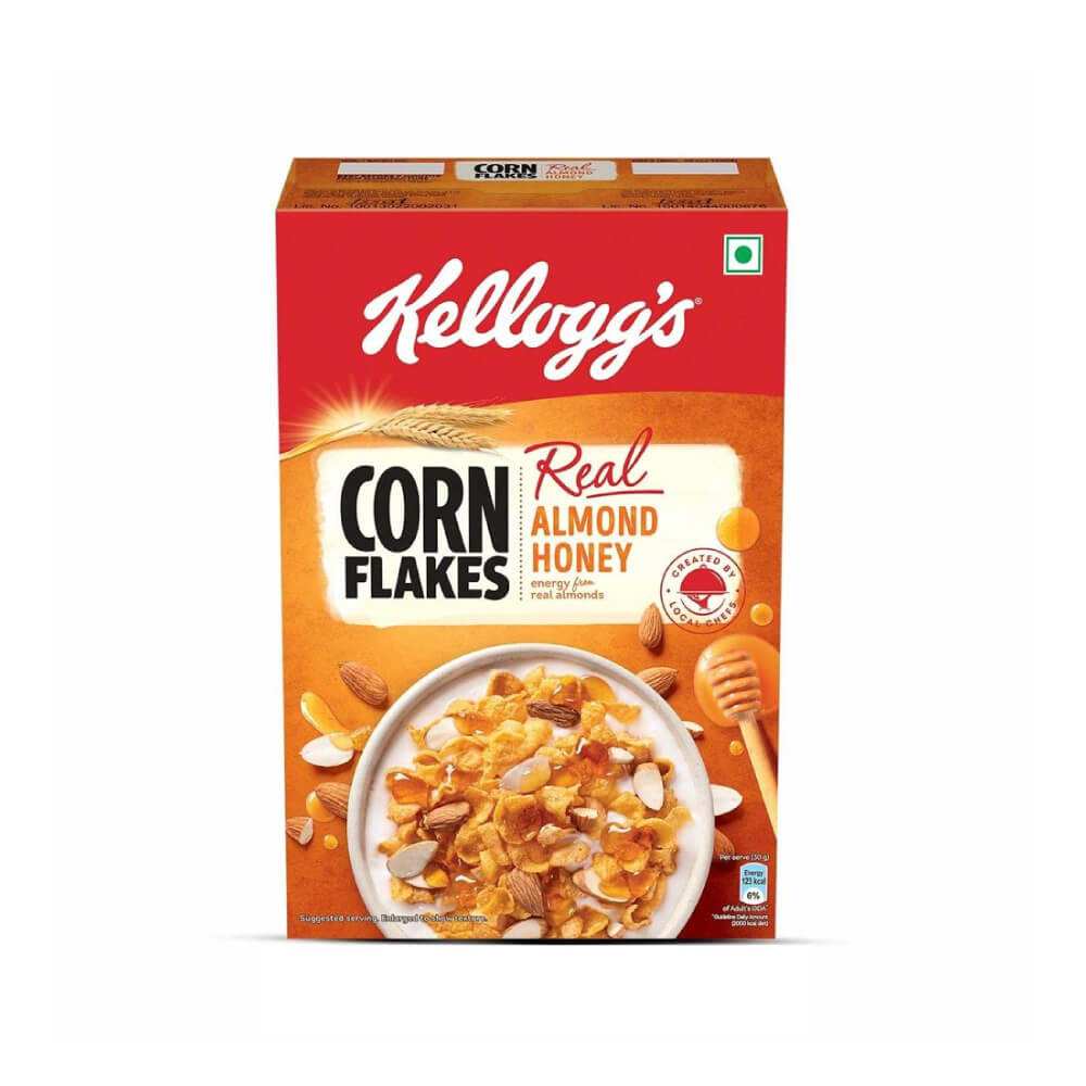 Kelloggs Corn Flakes Real Almond Honey - 300 gm
