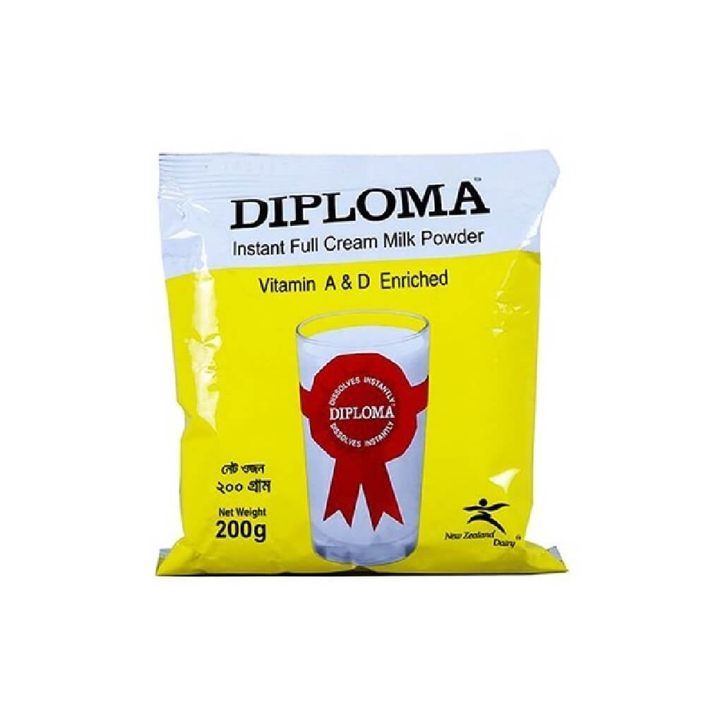 Diploma Full Cream Milk Powder (Poly) - 200 gm