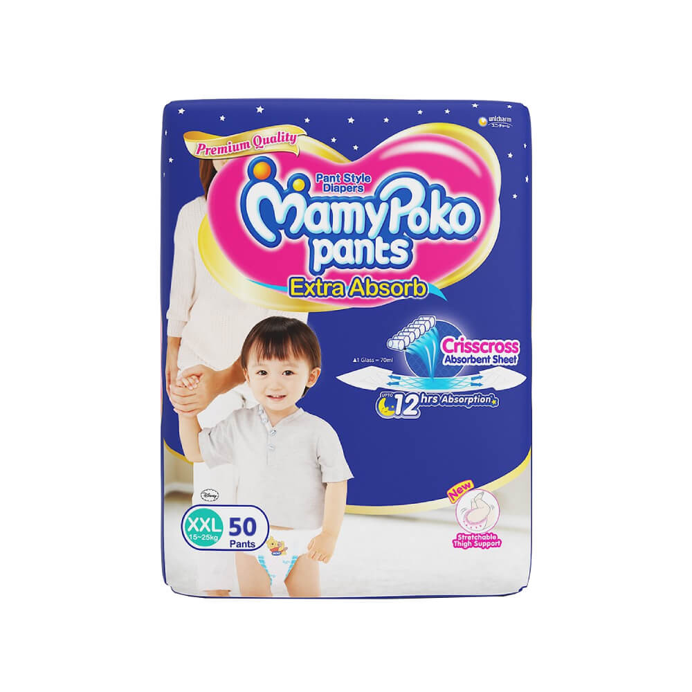 MamyPoko Baby Diaper XXL (15-25kg) - 50+2 pants