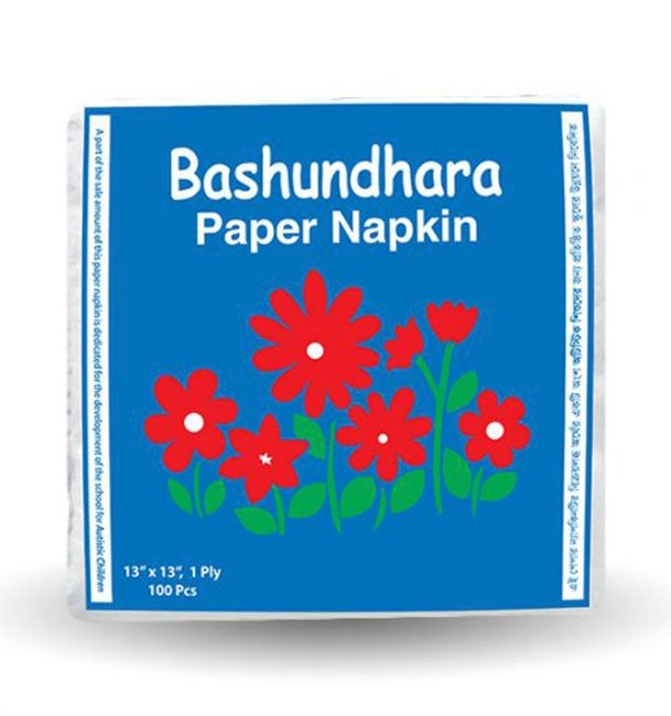 Bashundhara Paper Napkin 100Pcs