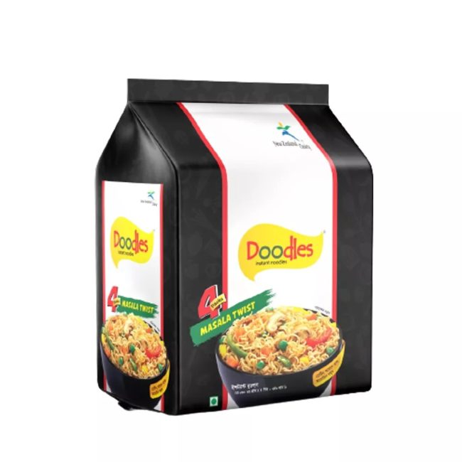 Doodles Instant Masala Twist Noodles (4 Pack)