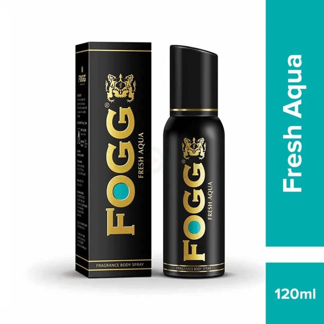 Fogg Black Men Body Spray (Aqua) 120Ml